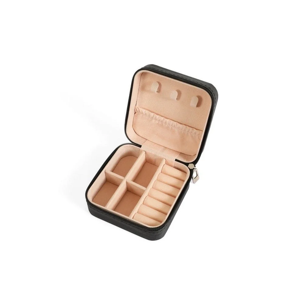 BON VOYAGE! LEATHER TRAVEL JEWELRY BOX‎
